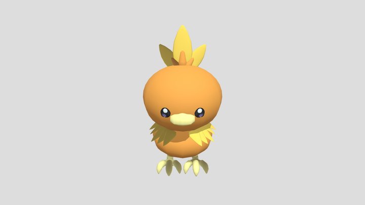 火稚雞 - 攻擊 アチャモ Torchic 3D Model
