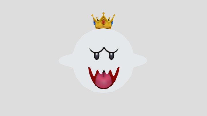 Mario Super Sluggers - Boo/King Boo – Free 3D Model STL