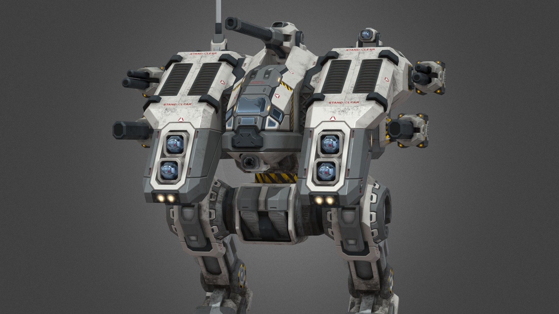 Hammer Mk.2 - Lowpoly Animated Mech - Buy Royalty Free 3D model by OP3D ...