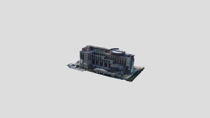 Unfinished office building of EuRoPol Gaz,Poland 3D Model