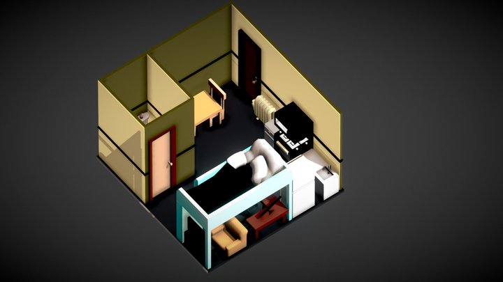 Isometric Apartment 3D Model
