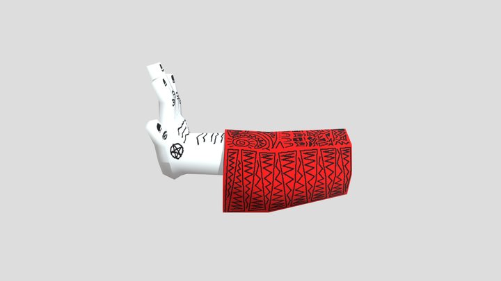 Low Poly Wizard Hand 3D Model