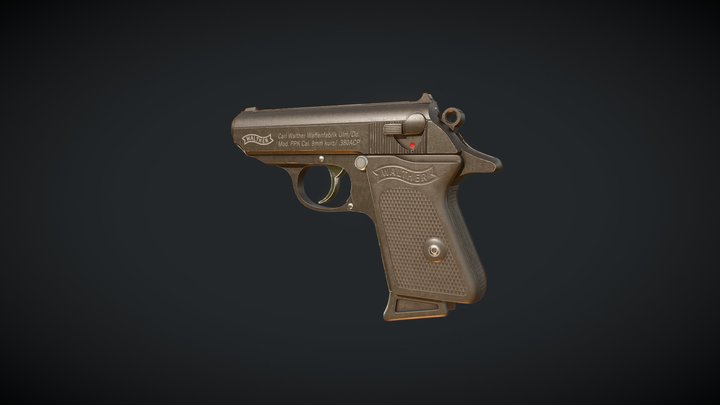 Walther PPK .380 ACP 3D Model