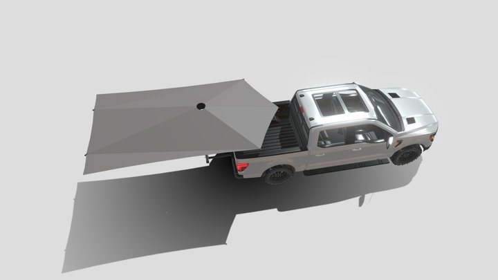 tent open 180 3D Model