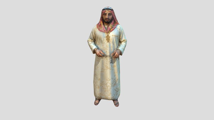 Arab_man_wearing_arab_1129154524_refine 3D Model