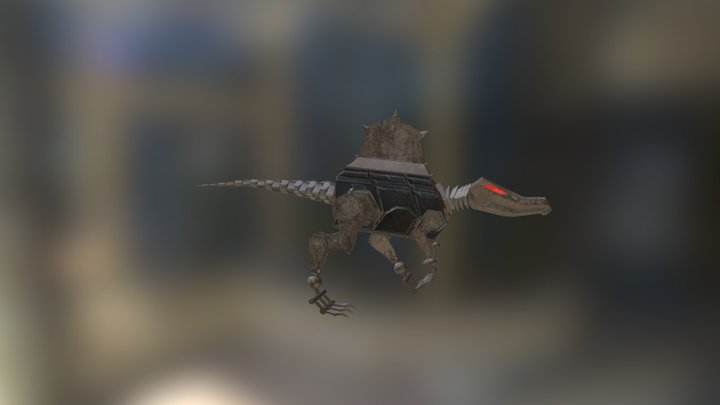 Robot Spinosaurus Walk 3D Model