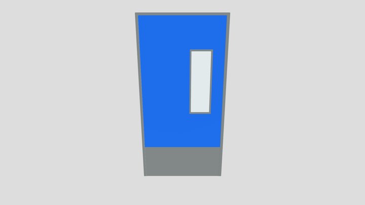 Blue Single Door