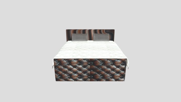 Stylish room Bed 3D Model