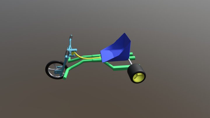 Toy Tricycle 3D Model