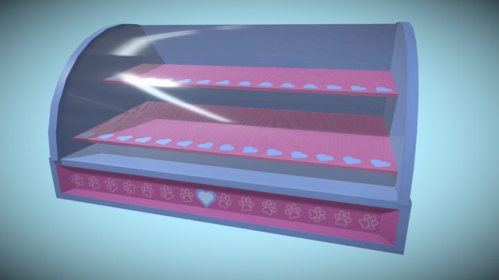 Vitrina de pan/ Bakery display case 3D Model