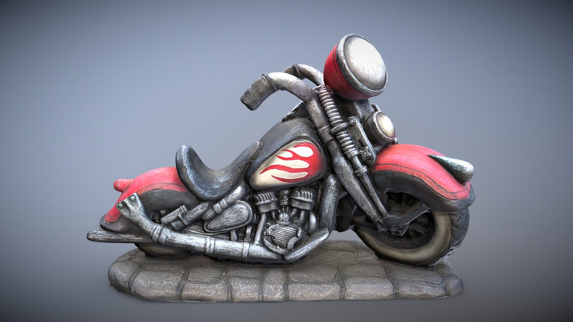 Cartoon Motorcycle - Buy Royalty Free 3D model by stevetalkowski  (@stevetalkowski) [18881f4]
