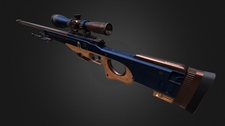 AWP - Navy Sec [CSGO Steam Workshop] 3D Model