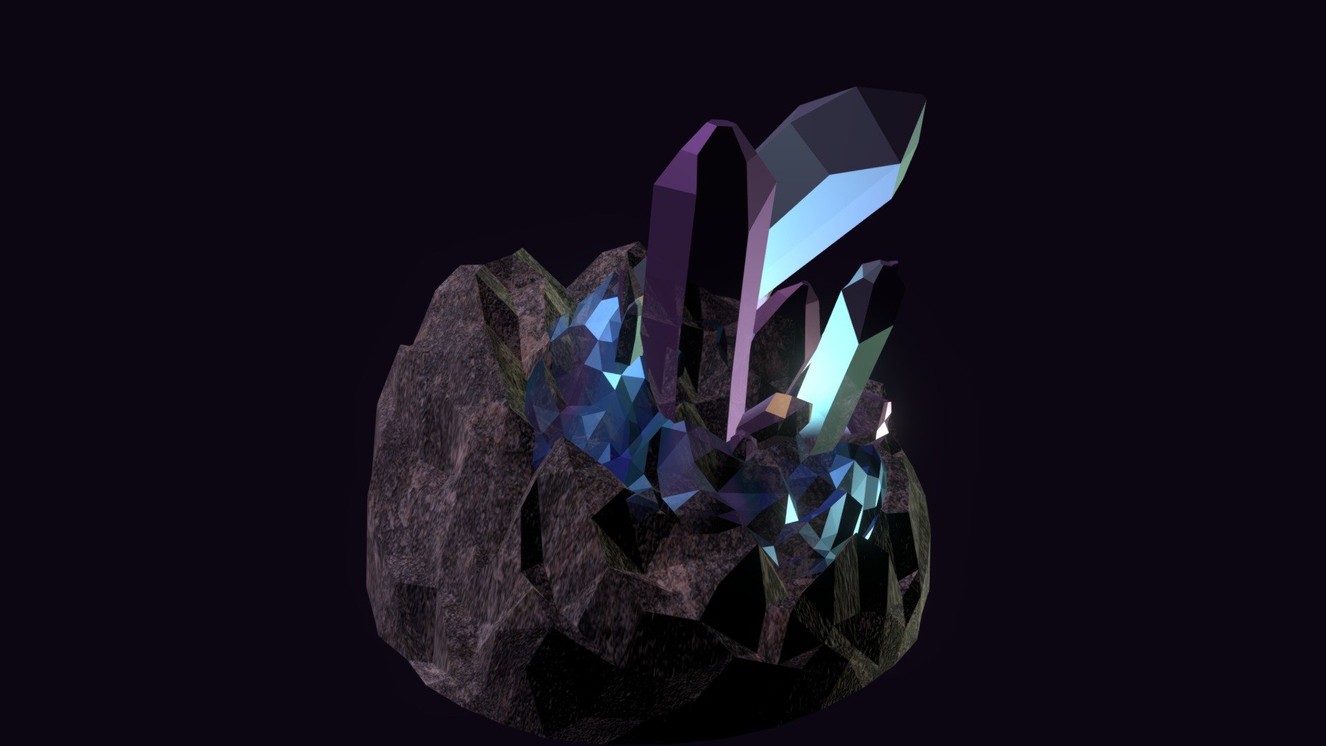 Gem in a rock - Download Free 3D model by Akiko.Tomiyoshi [18887f3 ...