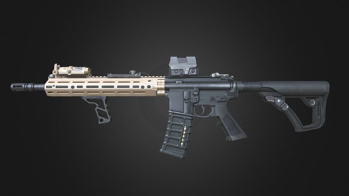 M4A1 RIII Specops 3D Model