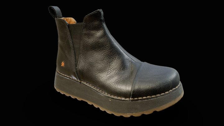 Black Art boot 3D Model