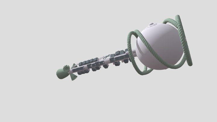 Spaceship_D 1 Hcomp Min 3D Model