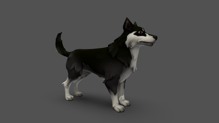 Stylized Dog 3D Model (Free Download)