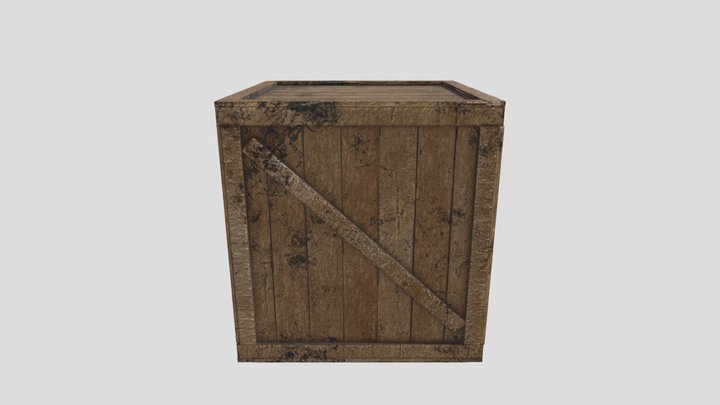 Crate 3D Model
