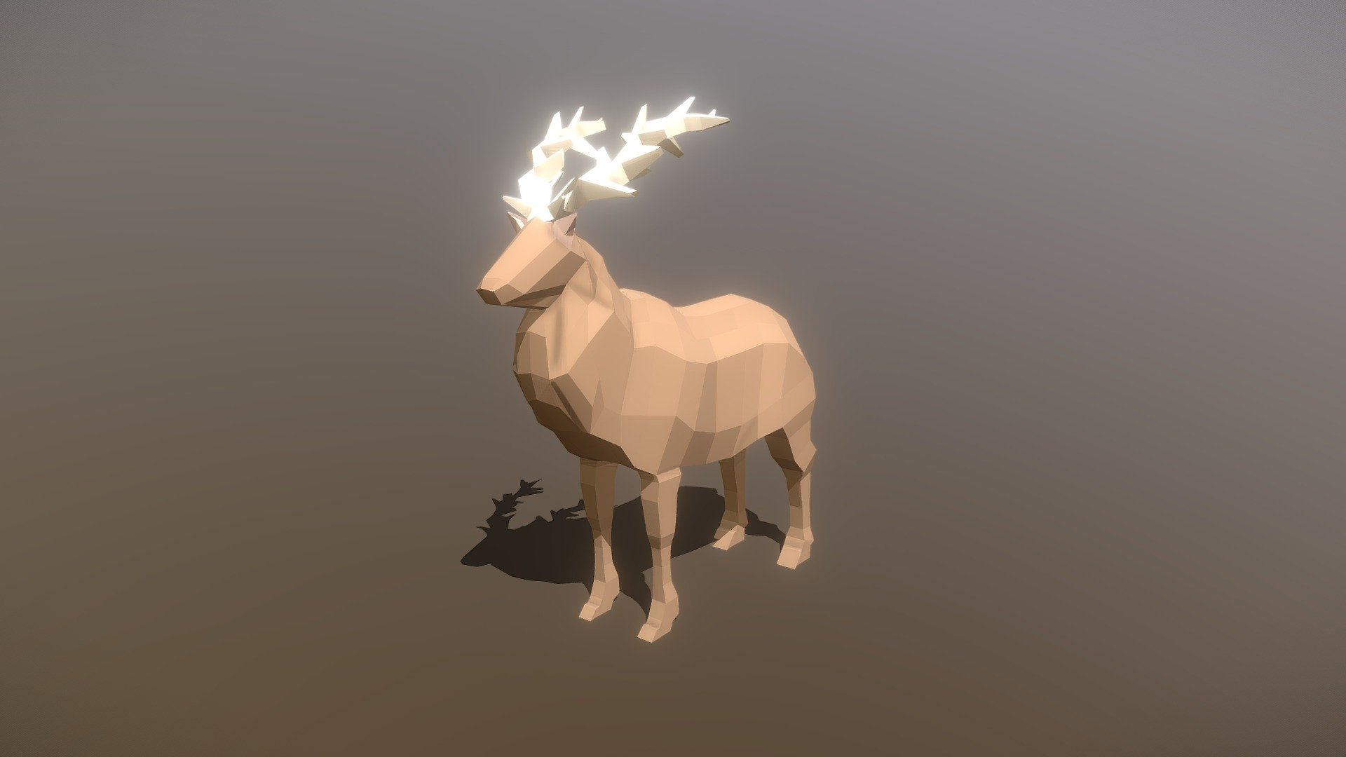 Ciervo low poly