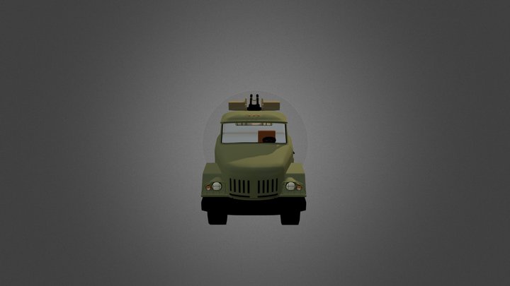 Zil 131 with ZU 23-2 3D Model