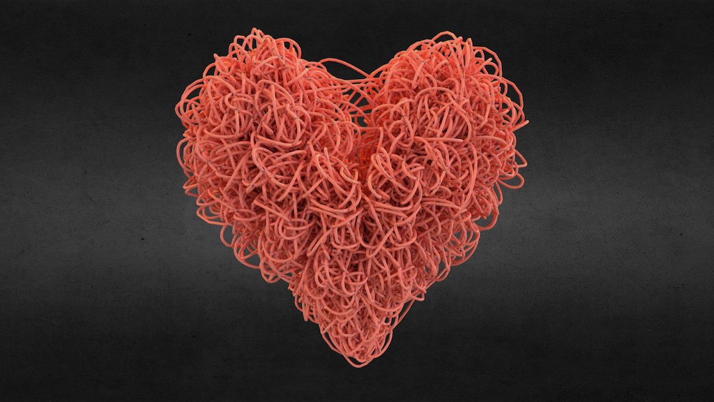 Heart made of strings