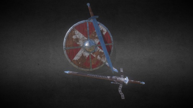 Viking Sword Kit 3D Model