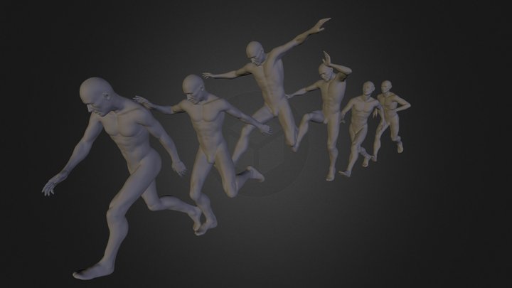 Running Man 3D Model