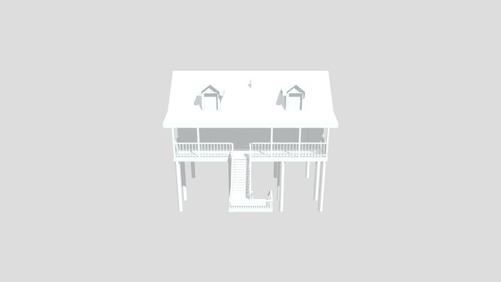 Forest Loner - House model 3D Model