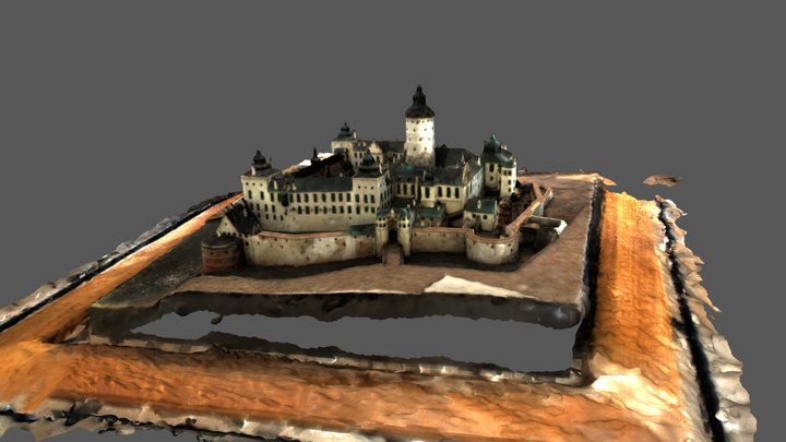 Tre Kronor slott fotogrammetri 3D Model