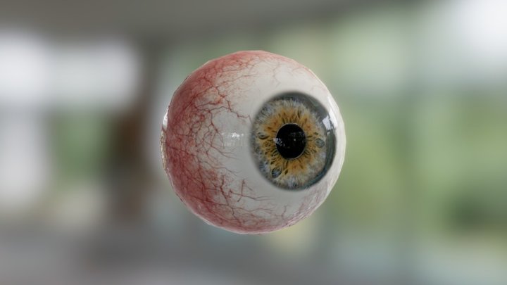 Blue Eyeball (Free) 3D Model