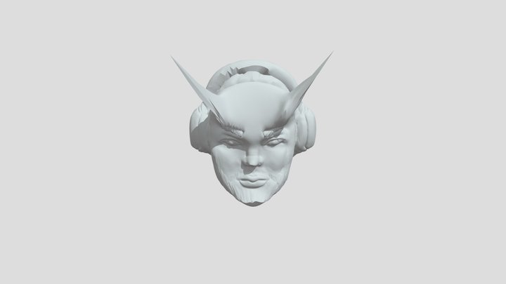 20120426 - Faris Tabib - Oni mask self portrait 3D Model