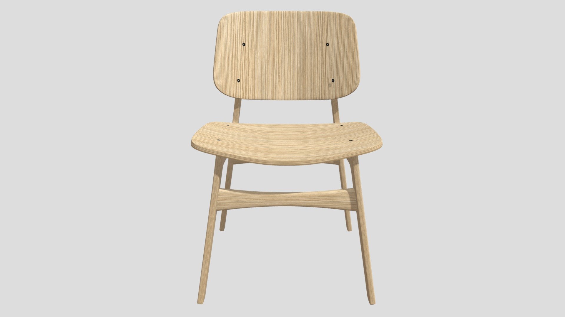 Modern Wood chair for Archviz