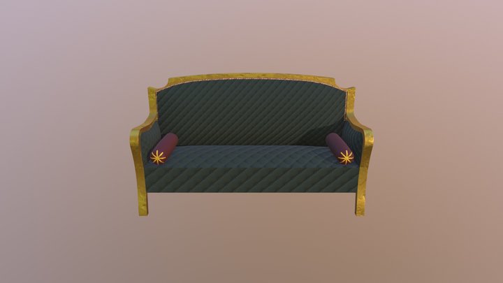 18th Century Couch 3D Model