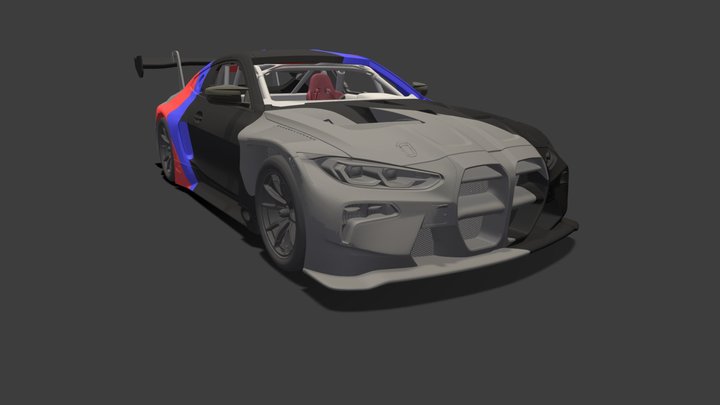 BMW M4 GT3  Motorsport Ready to Print STL Files 3D Model