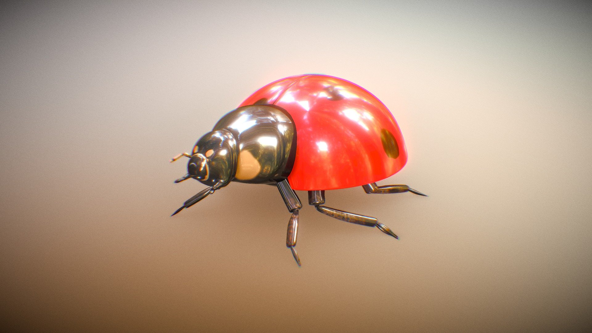 Lady Bug (Rigged) Download Free 3D model by Coalexhamm