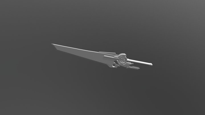 Qrow's Weapon from Rwby 3D Model