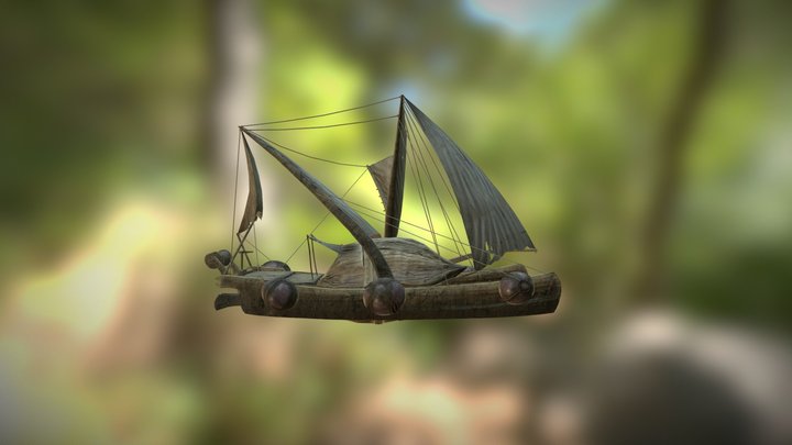 Exploration boat 3D Model