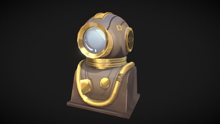 Arcane Piltover Scuba Helmet [Fanart] 3D Model