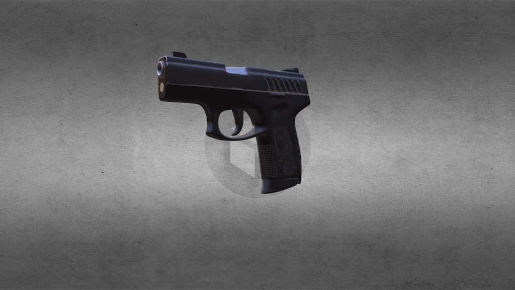 Pistol Taurus - 3D model by Gabriel Torres (@gabrieltorres) [1896eab ...