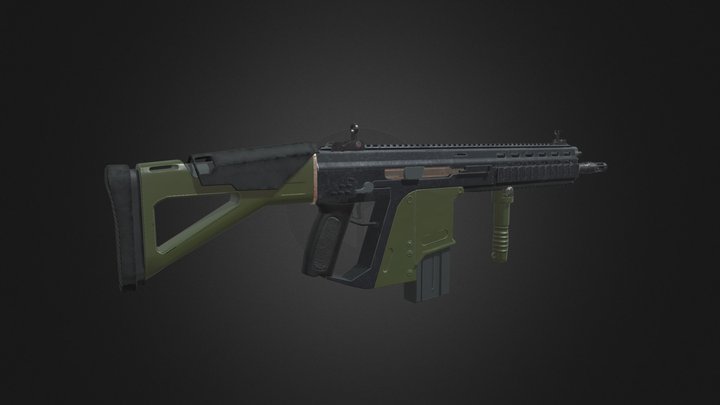 HK G56 Rifle 3D Model