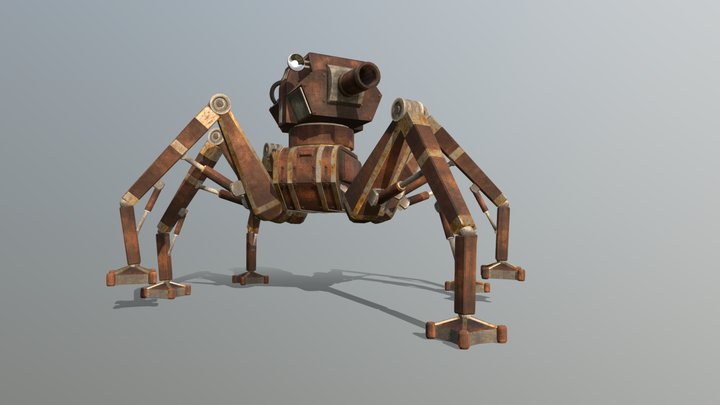 Spider Tank - Concept 3D Model