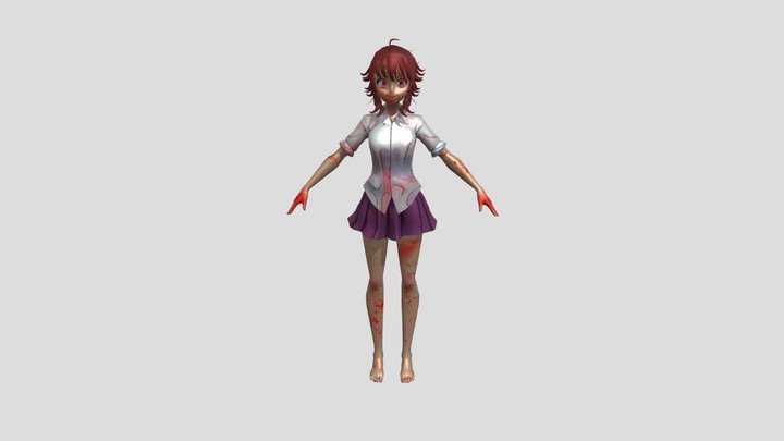 (MMD DL) Saiko-Chan (Saiko no Sutoka) 3D Model