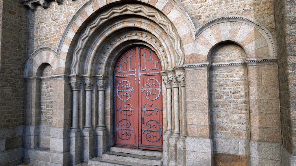 Fougères Bonabry church - Main Entrance