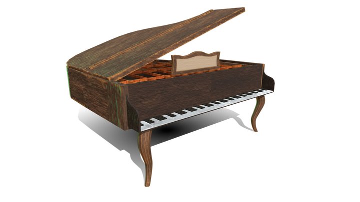 piano 3d model 3D Model