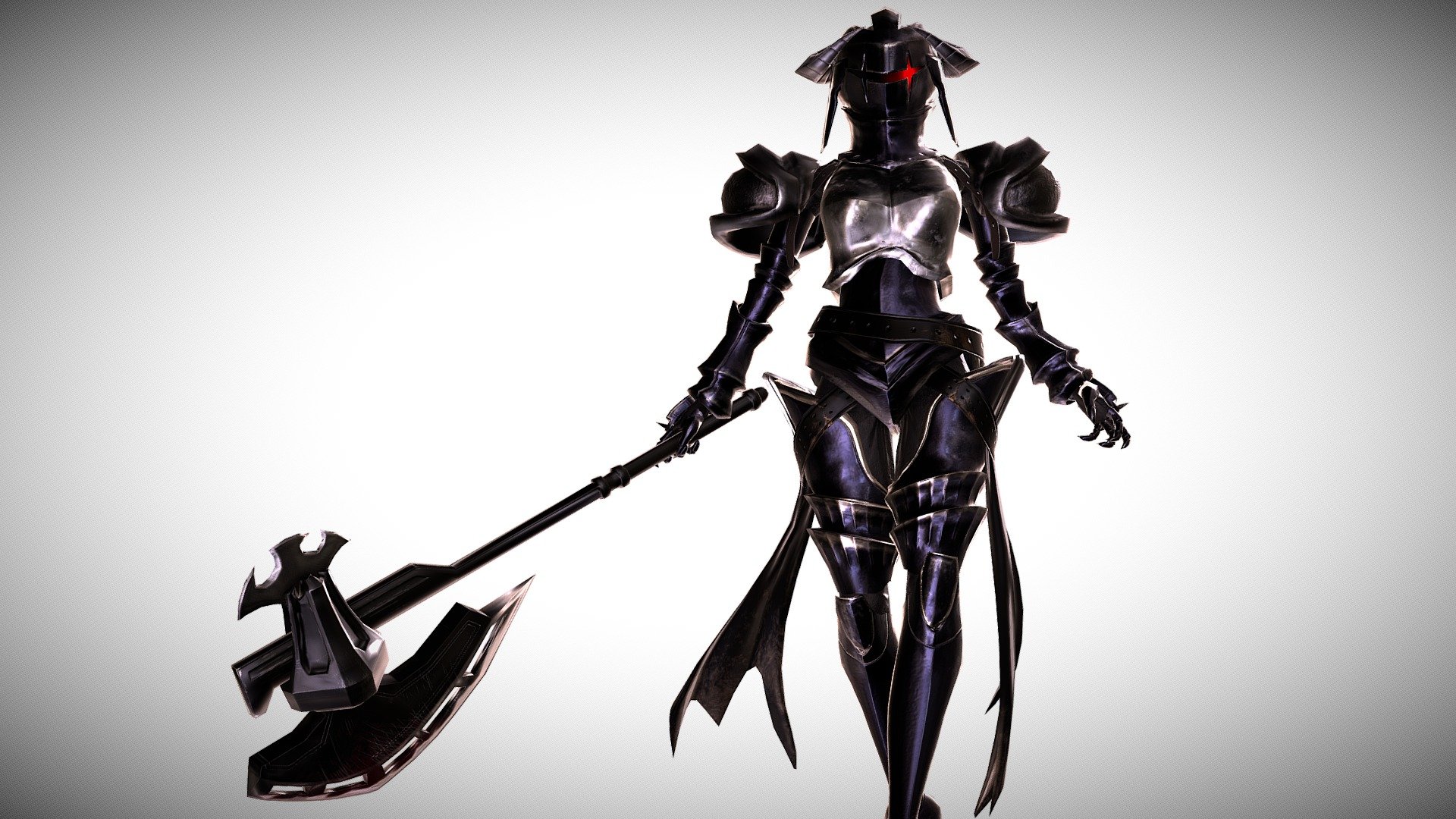 Albedo Armored (fully rigged) - Buy Royalty Free 3D model by GHPurple.