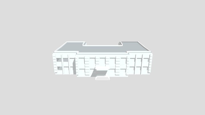Школа вкусный пирожок 3D Model