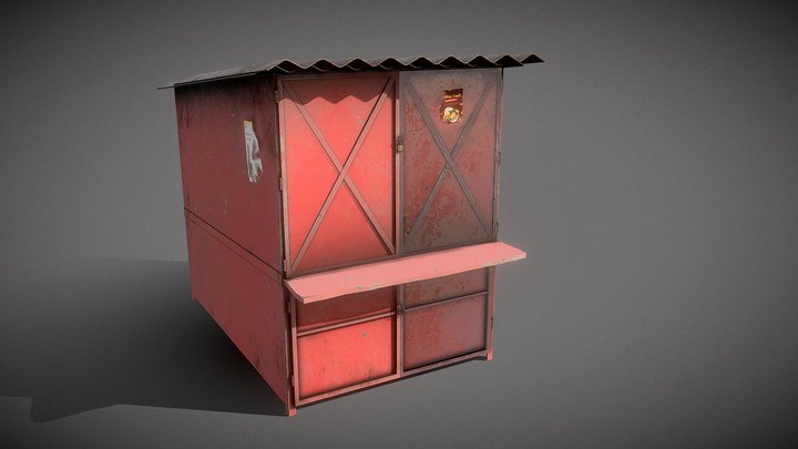 Indian street Shop 3D Model