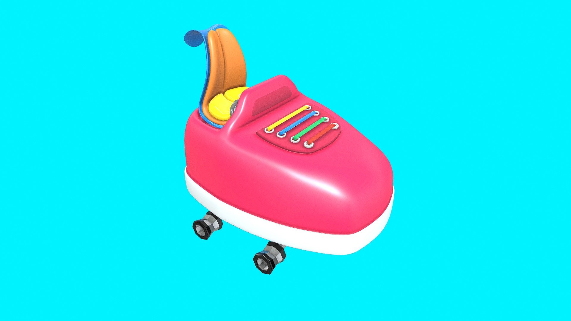 Cartoon shoes roller coaster - 3D model by İlhan Fehimovski ...