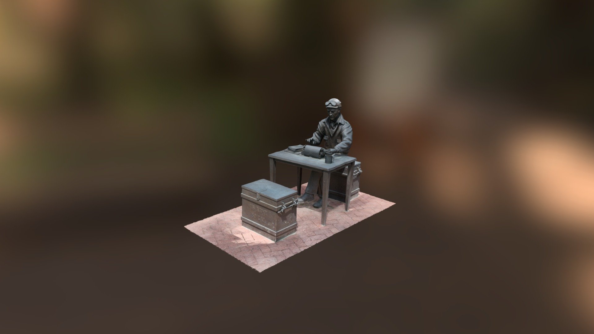 Ernie Pyle - 3D Model By IU3D [189b4b6] - Sketchfab