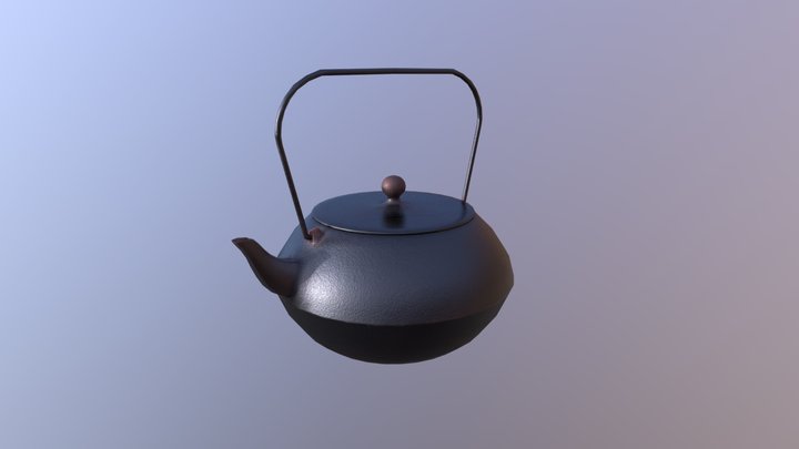 Japanese Tea Pot 3D Model